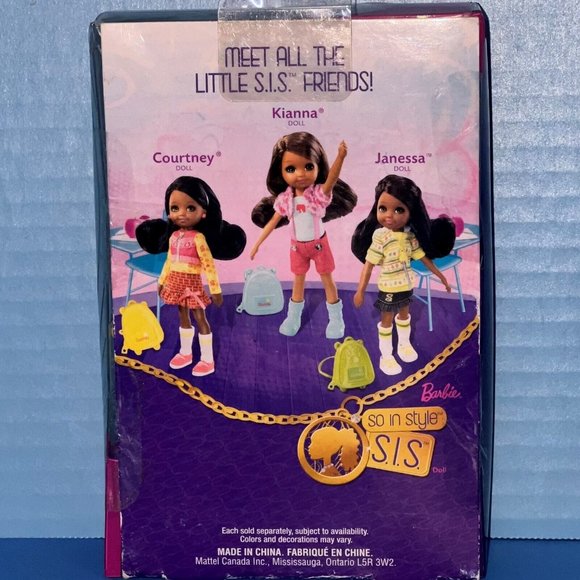 Barbie So In Style AA Black Kelly Chelsea Courtney Doll S.I.S. New In Box P8826 - Picture 8 of 12
